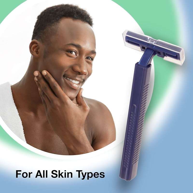 Freshscent (144 Pack) Individually Wrapped Twin Blade Razors with Clear Safety Cap, Disposable, Bulk Packed, Sold by the Case. Unisex. - Image 5