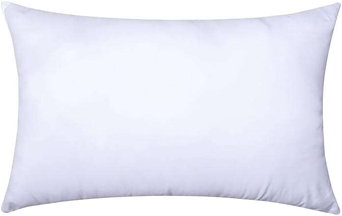 MIULEE Throw Pillow Insert Premium Pillow Stuffer Sham Rectangle for Decorative Cushion Bed Couch Sofa 12x20 Inch - Image 1