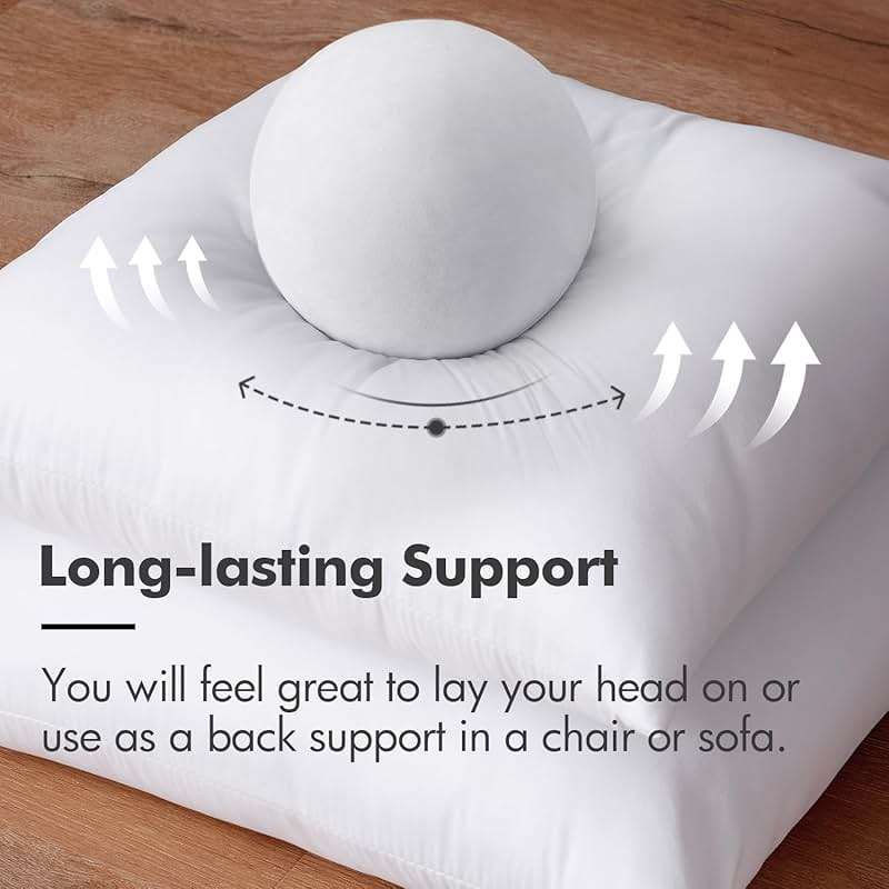 MIULEE Throw Pillow Insert Premium Pillow Stuffer Sham Rectangle for Decorative Cushion Bed Couch Sofa 12x20 Inch - Image 4