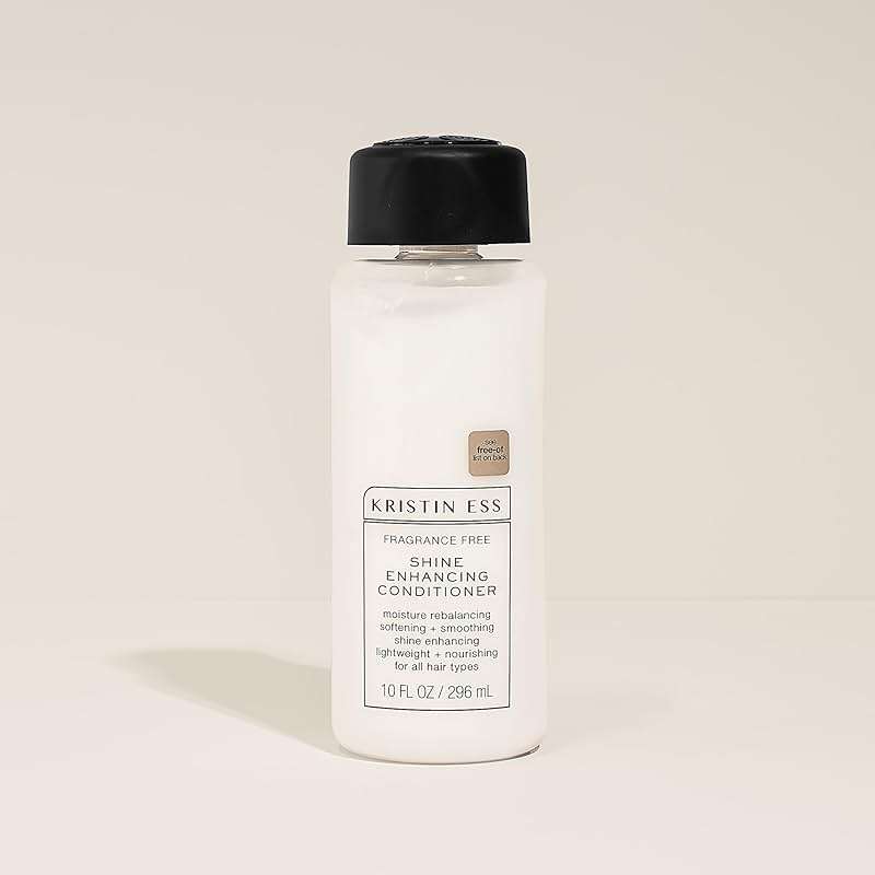 Kristin Ess Hair Fragrance Free Shine Enhancing Conditioner for Moisture, Hydration + Shine, Vegan, Paraben, Sulfate, Phthalate and Silicone Free, Gluten Free, 10 fl. oz. - Image 5