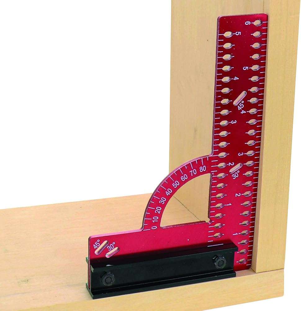 Milescraft 8409 MC-Square150 Imperial Framing Square – 6” x 4” Aluminum Carpenter Square for Woodworking with Removeable Fence - Image 3