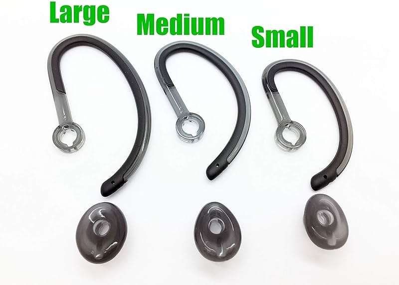 AvimaBasics Savi X40 Ear Tips | Replacement Earbuds Ear Buds Headset Parts Spare Kit Ear Loops Compatible with Plantronics SAVI X40 CS540 Savi W440 W740 W745 WH500 - (Mixed L/M/S) (1 Pack) - Image 4