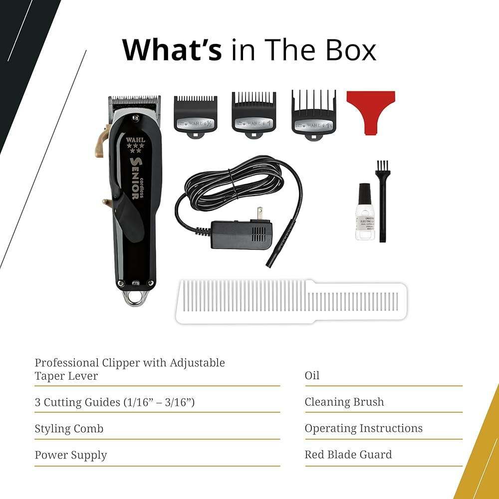 Wahl Professional 5 Star Cordless Senior Clipper, Precision Fade Blades, Metal Housing, 80-Minute Run Time - Image 6