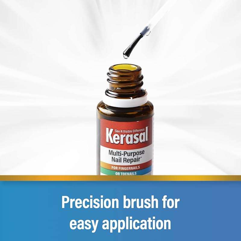 Kerasal Multi-Purpose Nail Repair, Nail Solution for Discolored and Damaged Nails, 0.43 fl oz - Image 4