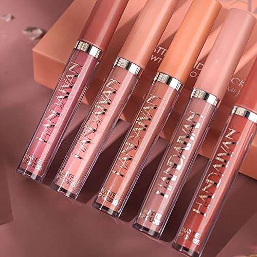 6Pcs Matte Liquid Lipstick Makeup Set, Matte liquid Long-Lasting Wear Non-Stick Cup Not Fade Waterproof Lip Gloss (Set B) - Image 3