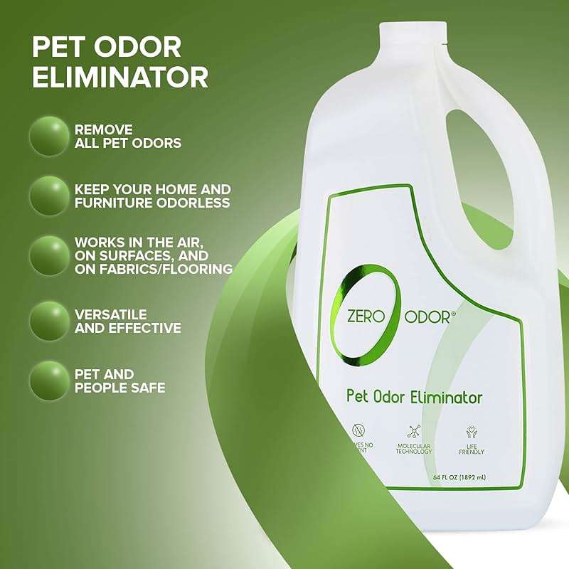 Zero Odor Pet Odor Eliminator, Air and Surface Odor Remover for Carpet, Furniture, and Pet Beds, Refill, 64 oz - Image 5