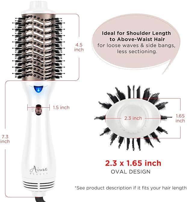 One Step Dryer & Volumizing Hot Air Brush, Blow Dryer, Ceramic Straightener, Curler & Hot Comb 4 in 1 Salon Ionic Hair Styling Tools, White - Image 5