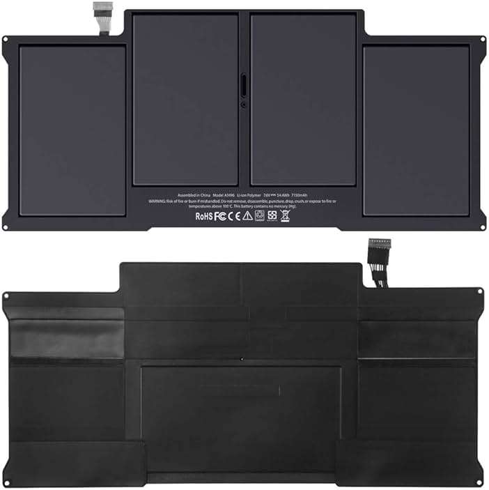 A1377 A1405 A1496 Laptop Battery Compatible with MacBook Air 13 inch A1466 (Early 2015, Early 2014, Mid 2013, Mid 2012, Mid 2011, 2017) A1369 (Mid 2011, Late 2010) MJVE2LL/A MJVG2LL/A MC504 54.4Wh - Image 2