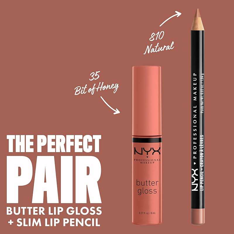 NYX PROFESSIONAL MAKEUP Butter Gloss, Non-Sticky Lip Gloss - Bit Of Honey (Peach Nude) - Image 4
