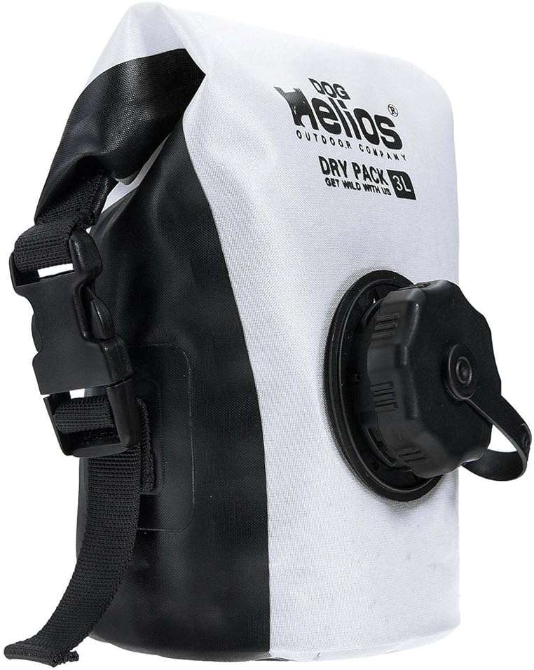 Dog Helios 'Grazer' Waterproof Outdoor Travel Dry Food Dispenser Bag, 3L, White - Image 2