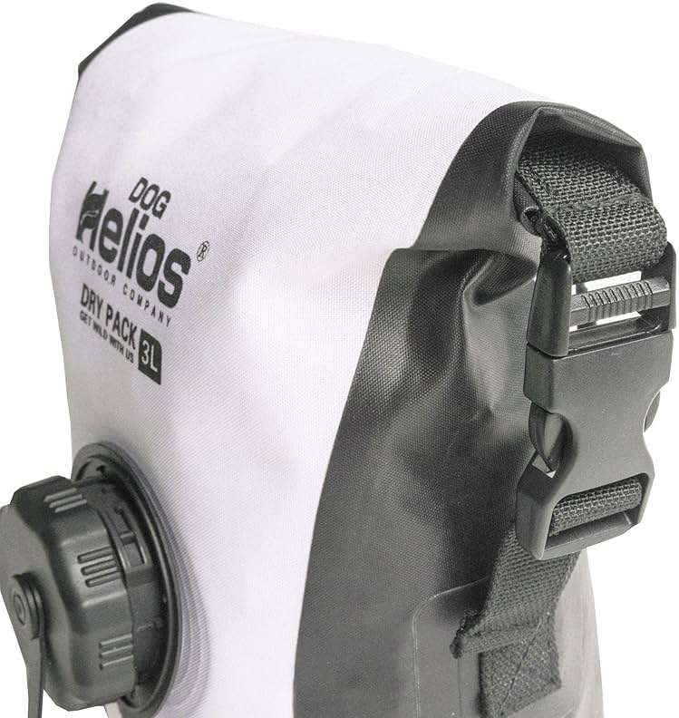 Dog Helios 'Grazer' Waterproof Outdoor Travel Dry Food Dispenser Bag, 3L, White - Image 4