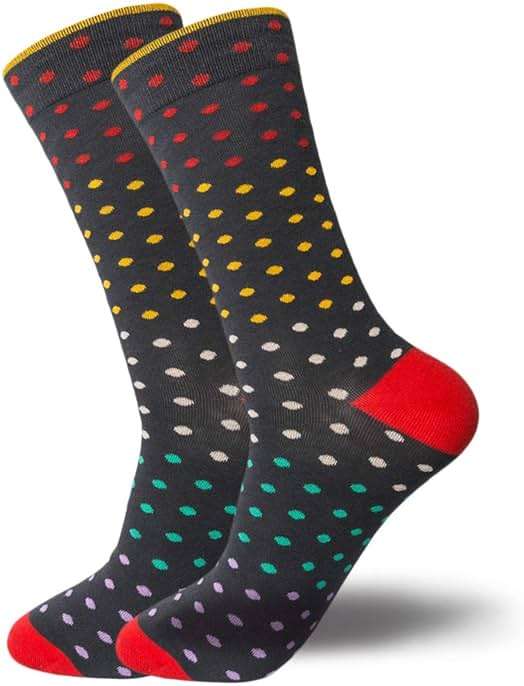 HHX YONLEE Dress Socks 5/6/10 Pairs Crew Argyle Colorful Cotton Novelty Casual Happy Fun - Image 6