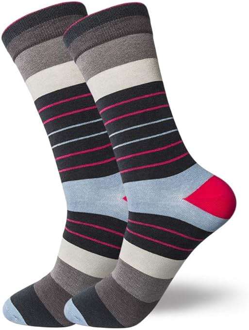 HHX YONLEE Dress Socks 5/6/10 Pairs Crew Argyle Colorful Cotton Novelty Casual Happy Fun - Image 8