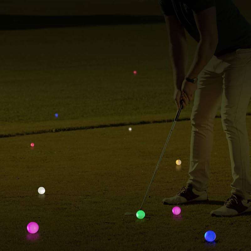 THIODOON Glow in The Dark Golf Balls Light up Led Golf Balls Night Golf Gift Sets for Men Kids Women 6 Pack (6 Colors in one) - Image 5