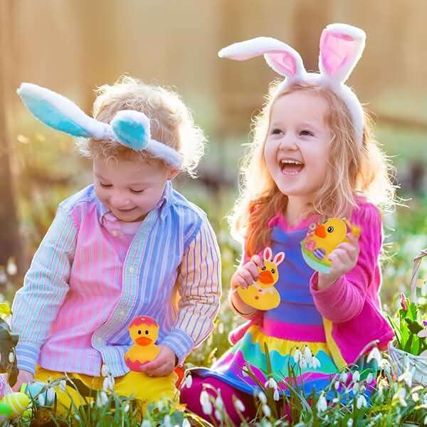 ArtCreativity 2.5 Inch Easter Rubber Ducks for Kids, Assorted Mini, Basket Stuffers, Egg Hunt Surprise Toys, Party Favors, Jeep and Bath, 12-Pack - Image 7