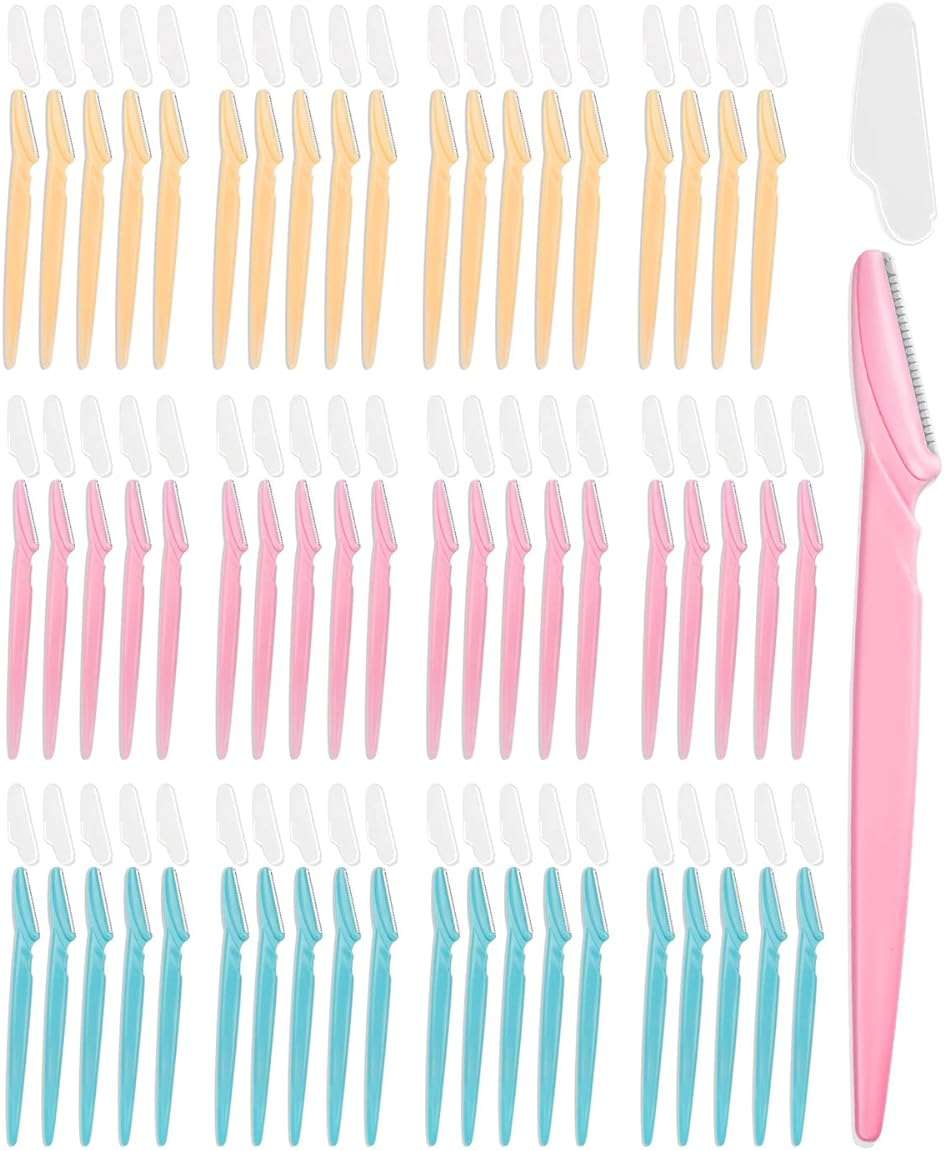 MoHern Dermaplane Razor, 60 Pcs Face Razors for Women and Men, Multipurpose Eyebrow Razor, Dermaplaning Tool for Face by MoHern, Multi-Color (60 Pcs) - Image 8