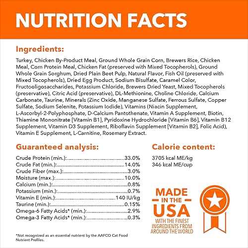 IAMS Proactive Health Sensitive Digestion & Skin Dry Cat Food, Adult Cat Food Dry Recipe with Real Turkey, 13 lb. Bag - Image 6
