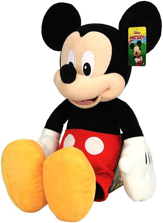 Disney Junior Mickey Mouse Jumbo 25-inch Plush Mickey Mouse, Stuffed Animals, Pretend Play, Kids Toys for Ages 2 Up by Just Play - Image 4
