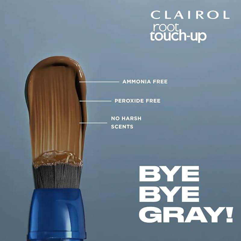 Clairol Root Touch-Up Semi-Permanent Hair Color Blending Gel, 6 Light Brown | Blend Minor Gray Hair | Gradually Fades with Washing | Pack of 1 - Image 6