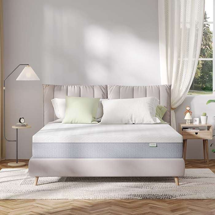 Novilla Queen Mattress, 10 Inch Gel Memory Foam Queen Size Mattress for Cool Night & Pressure Relief, Medium Plush Bed Mattresses, Bliss - Image 1