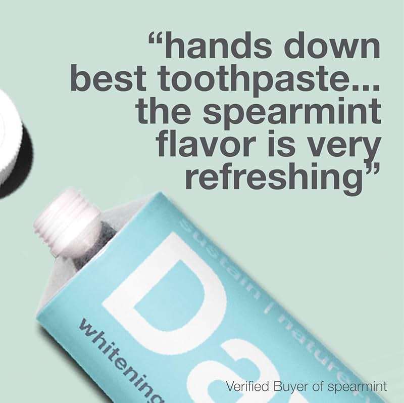 Davids Fluoride Free Toothpaste, Teeth Whitening, Antiplaque, SLS (Sulfate) Free, Promotes Enamel Health, Mouth & Gum Detox, EWG Verified, Natural Spearmint, 5.25oz, Made in USA - Image 6
