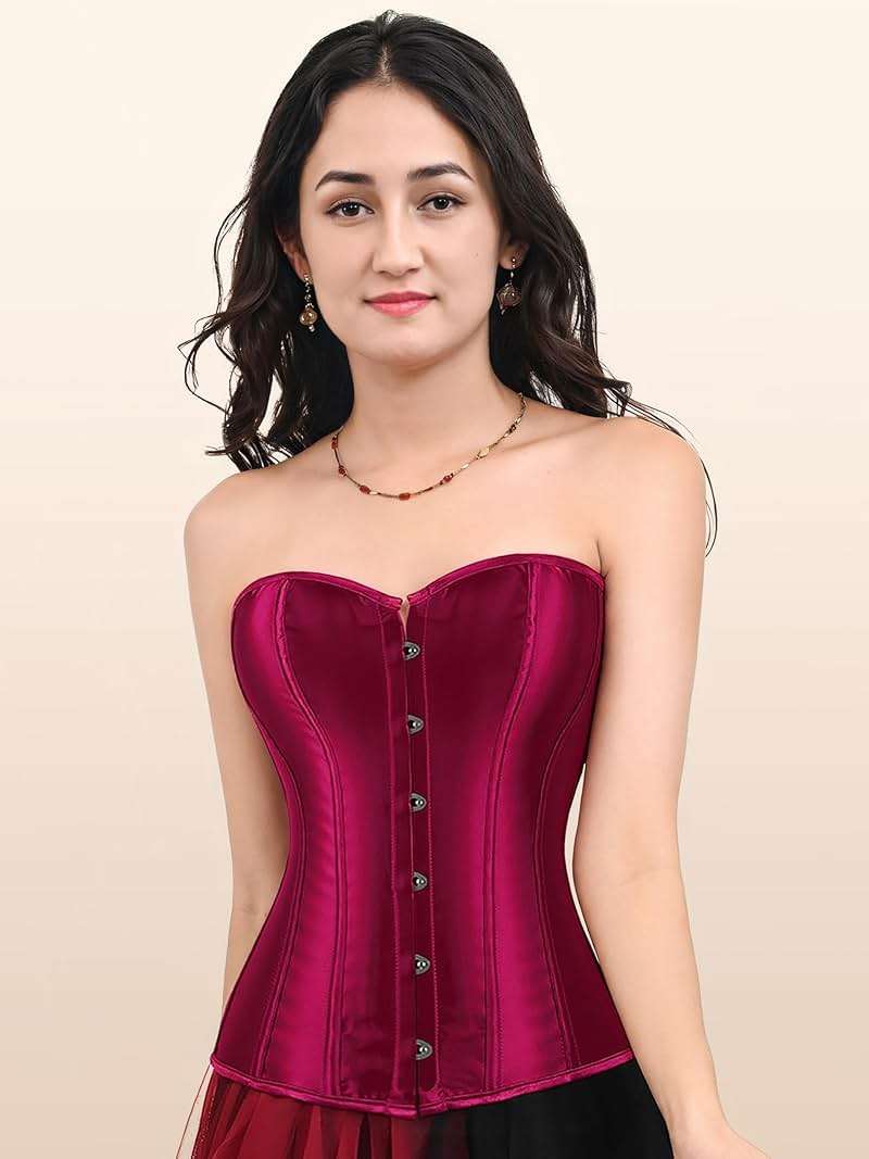 Zhitunemi Corset for Womens Halloween Costumes: Renaissance Costume Women Shapewear - Vintage Retro Lovers For Aged 25-35 - Image 2