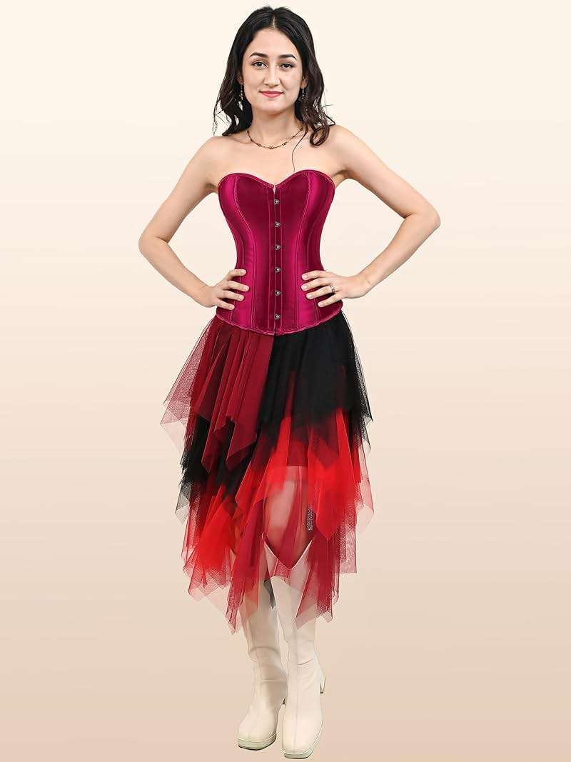 Zhitunemi Corset for Womens Halloween Costumes: Renaissance Costume Women Shapewear - Vintage Retro Lovers For Aged 25-35 - Image 5