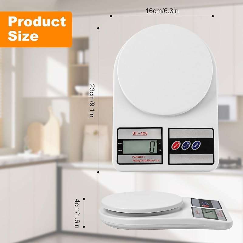 Partyreal Digital Kitchen Scale Capacity, Stainless Steel Food Scale with oz/g Units | Replaceable Battery Power | Ideal for Meal Prep, Cooking, Baking - Image 7