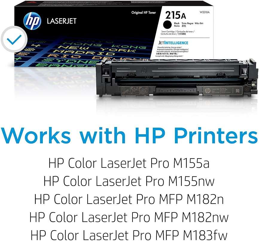 HP 215A Black Toner Cartridge Printers | Works with Printer Series: Color LaserJet Pro M155, Color LaserJet Pro MFP M182, M183 | W2310A - Image 2