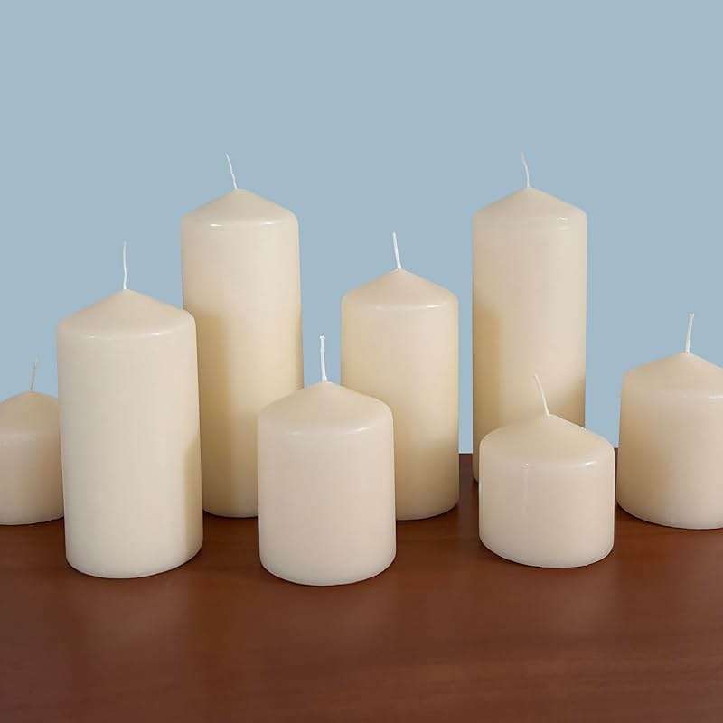 Stonebriar Unscented Pillar Candles – 65 Hour Burn Time, Long-Lasting Wax Candles for Weddings, Holidays, Home Décor & Special Events, Pack of 6, Ivory, 3" x 6" - Image 6