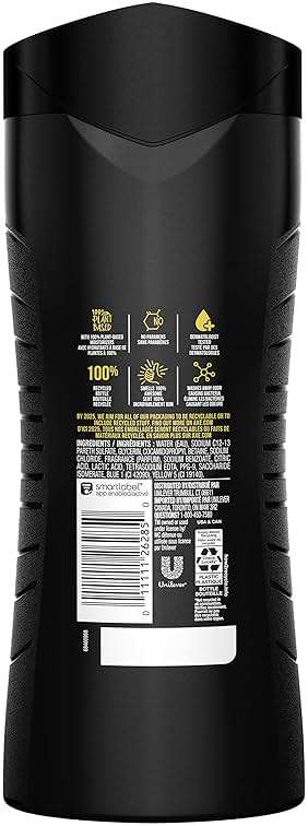 AXE Sage & Cedarwood Body Wash Apollo 4 Count for Long Lasting Freshness Men's Body Wash with Odor-Busting Prebiotics 16 oz - Image 2