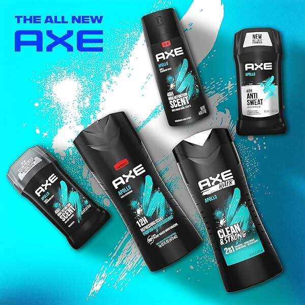 AXE Sage & Cedarwood Body Wash Apollo 4 Count for Long Lasting Freshness Men's Body Wash with Odor-Busting Prebiotics 16 oz - Image 6