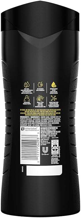 AXE Crushed Mint & Rosemary Body Wash Phoenix 4 Count 12h Refreshing Scent Men's Body Wash with 100% Plant-Based Moisturizers 16 oz - Image 3