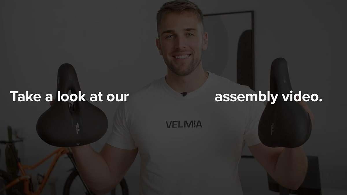 VELMIA Bicycle Saddle - Comfortable Saddle for Men and Women - 3 Zone Concept - Waterproof Bicycle Seat with Ergonomic Design - Image 6