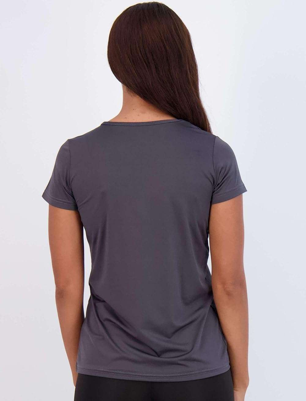 Real Essentials 5 Pack: Women's Short Sleeve T-Shirts Workout Tops Fitness Pilates Gym Activewear Athletic (Plus Available) - Image 6