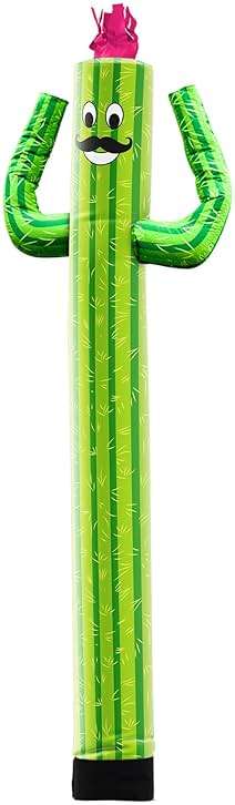 LookOurWay Air Dancers Inflatable Tube Man Attachment - 10 Feet Tall Wacky Waving Inflatable Dancing Tube Guy for Business Promotion - Blower Not Included - Character Themed - Cactus - Image 5