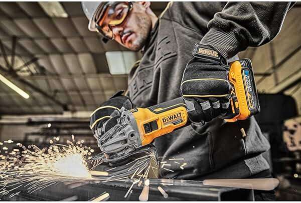 DEWALT 20V MAX* XR Angle Grinder with Kickback Brake, Slide Switch, 4-1/2-Inch, Tool Only (DCG405B) - Image 4