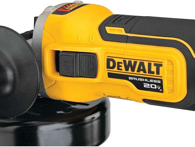 DEWALT 20V MAX* XR Angle Grinder with Kickback Brake, Slide Switch, 4-1/2-Inch, Tool Only (DCG405B) - Image 8