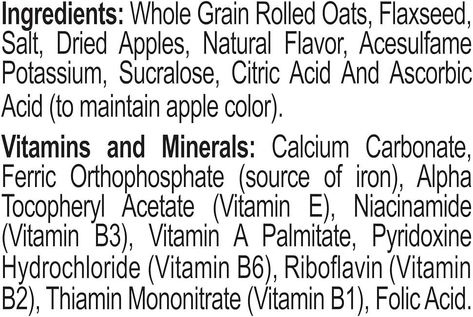 Better Oats 100 Calorie Apples and Cinnamon Oatmeal Packets, Instant Breakfast with Flax Seeds and Natural Apple-Cinnamon Flavor, Quick Cooking, Box of 10 Pouches (Pack of 6) - Image 3