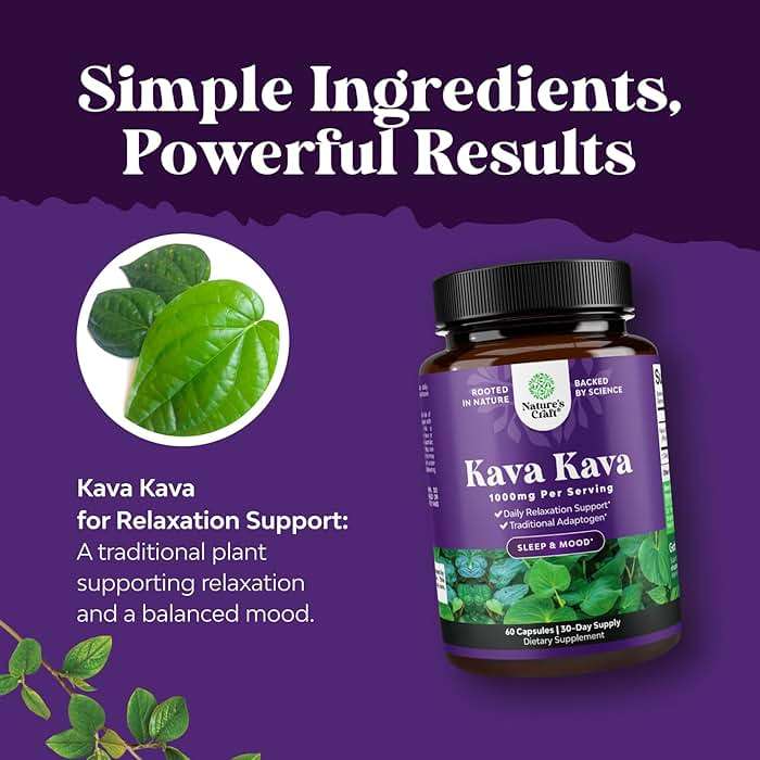 Kava Kava Root Extract Supplement 1000mg per Serving - Fast Acting Herbal Support for Balanced Mood - Relax Calming Capsules for Stress Support & Better Sleep - 60 Count - Image 4