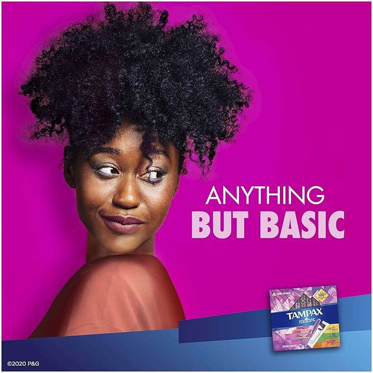 Tampax Radiant Tampons Trio Pack Regular/Super/Super Plus Absorbency, Unscented, 28 Count - Image 12