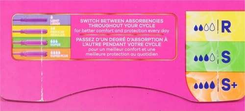 Tampax Radiant Tampons Trio Pack Regular/Super/Super Plus Absorbency, Unscented, 28 Count - Image 16