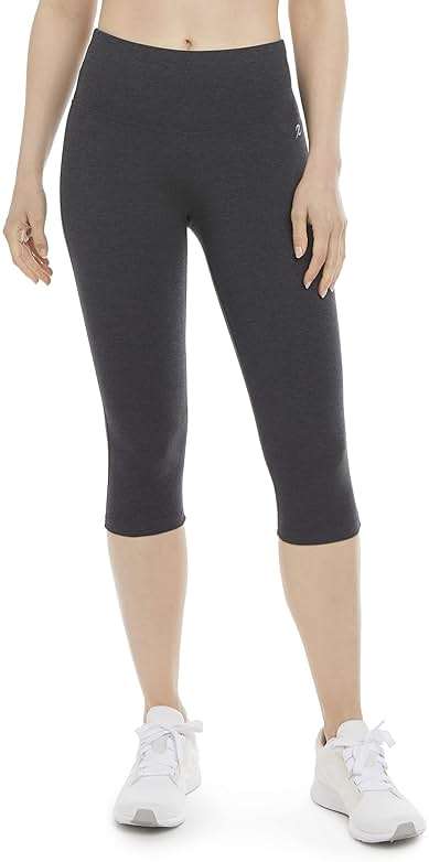 Energy Zone Women's Cotton Stretch High Waist Crop Legging - Image 1