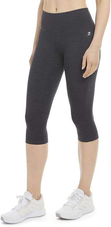 Energy Zone Women's Cotton Stretch High Waist Crop Legging - Image 2