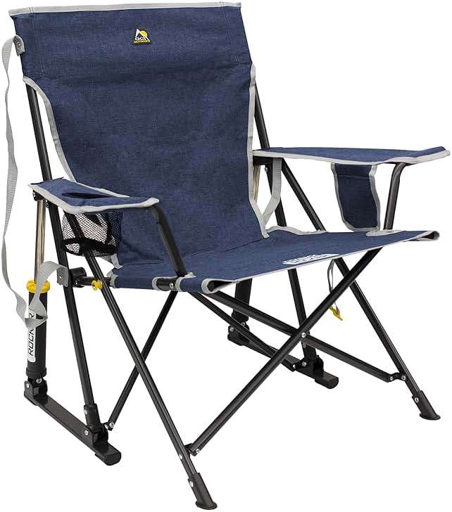 GCI Outdoor Kickback Rocker Outdoor Rocking Chair with Beverage Holder - Image 1
