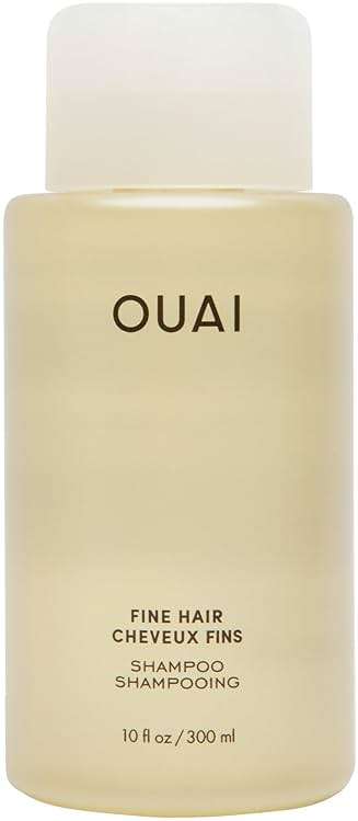 OUAI Fine Hair Shampoo - Volumizing Shampoo for Fine, Flat Strands - Made with Biotin, Keratin & Chia Seed Oil - Strengthens, Nourishes & Thickens - Color-Safe & Sulfate Free Hair Care (10 Fl oz) - Image 1