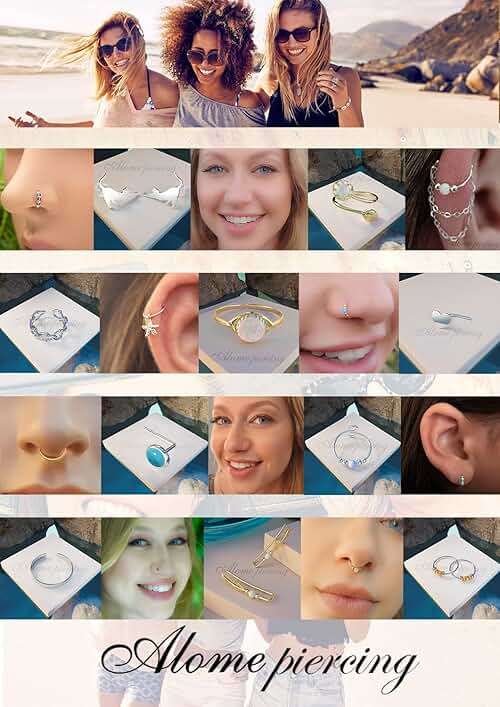 Fake Nose Ring - Tiny Thin 24 Gauge Faux Nose Piercing For Women - 925 Sterling Silver Clip On Nose Hoops Jewelry - Comfortable Smooth Fake Nose Rings - No Piercing Needed - Gift Ready - Image 8