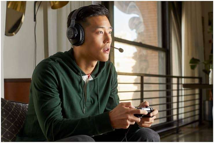 JBL Quantum 100 - Wired Over-Ear Gaming Headphones - Black, Large - Image 2