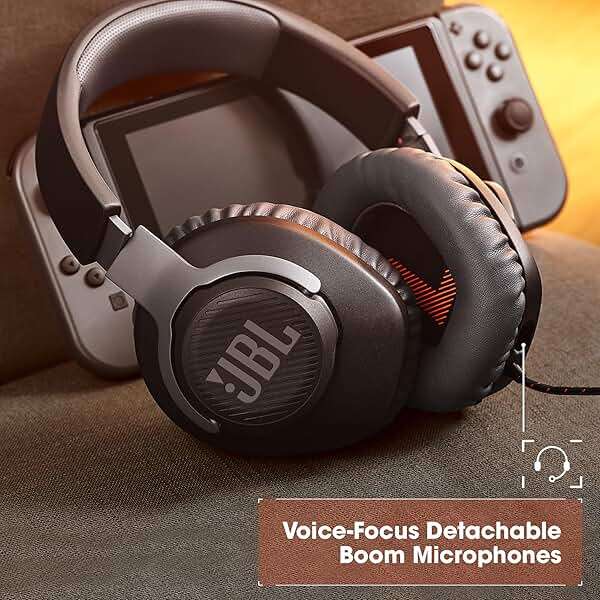 JBL Quantum 100 - Wired Over-Ear Gaming Headphones - Black, Large - Image 4