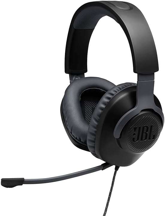 JBL Quantum 100 - Wired Over-Ear Gaming Headphones - Black, Large - Image 5